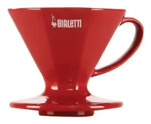 Bialetti Red Ceramic Coffee Pourover Dripper