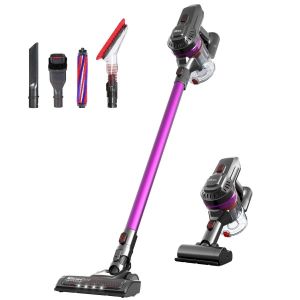 MooSoo Vacuum Cleaner 2 in 1 Cordless Stick Vacuum with Strong Suction Bagless for Home Car Pet X6