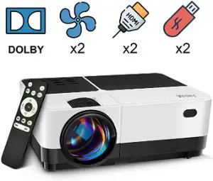 Wsky Video Portable Projector Outdoor Home Theater