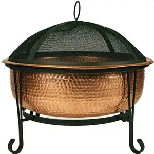 Global Outdoors Copper Deep Bowl Fire Pit