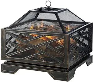 Pleasant Hearth Martin Extra Deep Wood Burning Fire Pit